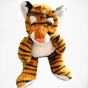 Plush Tiger Stuffy Stuffed Animal with hiding spot EUC